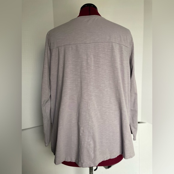 Duluth Trading Co | Light Purple Heathered 3/4 Tee 1X Women’s Plus - Picture 2 of 4